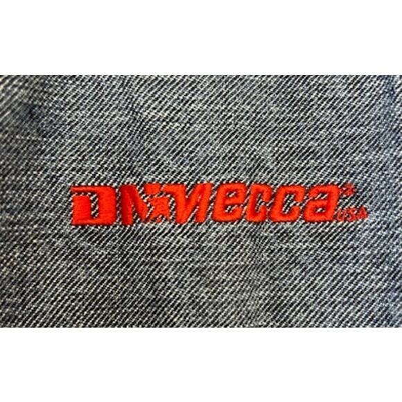 Vintage Mecca DNM Heavy Denim Jean Jacket Urban Trucker Hip Hop Punk Rap SZ XXL - Picture 10 of 13